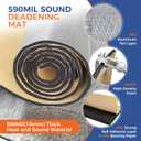 590mil Heat and Sound Deadening Foam Mat 21.5 Sqft 78inch x 39inch