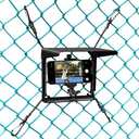 Cell Phone Fence Mount with Shade, Game Changer Mounting Kit for iPhone, GoPro, Mevo Start and Other Action Cameras, for Recording Baseball, Football, Rugby, Softball, Hockey and Tennis Games (Black)