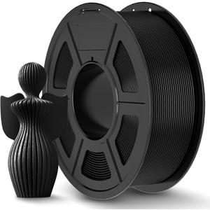 JAYO PLA+ Filament 1.75mm, PLA Plus 3D Printer Filament 1.1KG, Dimensional Accuracy +/- 0.02mm, Neatly Wound Filament, Toughness 3D Printing Filament, 1.1 kg Spool(2.42 LBS), 363 Meters, PLA+ Black