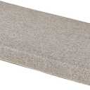 SAMTY Bench Seat Memory Foam Chair Pads Non-Slip Rubber Back Indoor Swing/Settee Cushion 48 x 14 inch (Khaki)