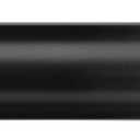 TONIAL Curtain Rod for Windows 66 to 120 Inch(5.5 to 10 ft), Telescoping Splicing 3/4 Curtain Rod Decorative Single Drapery Rod with Round Cap Finial, Black (66-120")