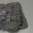 Grey Round Rugs 4Ft for Living Room Bedroom, Fluffy Fuzzy Shag Shaggy Circle Area Rug for Kids Room Home Office Decor Aesthetic, Furry Soft Plush Indoor Floor Gray Carpet for Baby Nursery Preppy Dorm