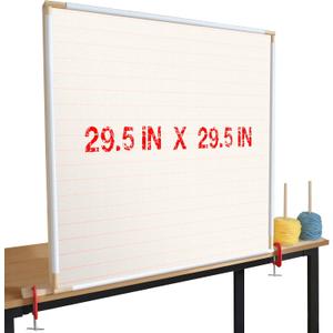 Kerty 29.5" Tufting Frame, Wooden Tufting Frame for Rug Making, A Safer Tufting Cloth Stand Using Plastic U-Shaped Channels Instead of Nails