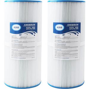 PWK35B Replaces Hot Springs Limelight Series Spa Filters, Compatible with Watkins 1642301-1, 78161, 78286, Filbur FC-3921, Pleated Fabric Filter Media 2 Pack
