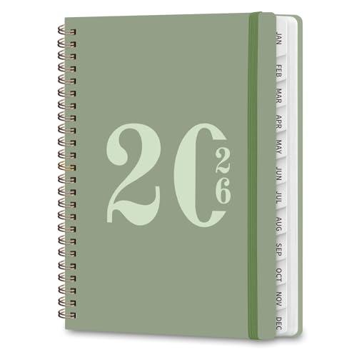 2 x 2026 Planner, Weekly and Monthly Calendar Agenda Book, Jan 2026 - Dec 2026, Hardcover Planning Academic Planner for Office School Supplies and Desk Accessories - A5 (6.3'' x 8.5'')