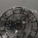 Bernhard Products Extra Large Wall Clock 20 Inch Decorative Wrought Iron, Silent Quartz Industrial Gears Black Rustic Metal Roman Numeral European Steampunk Cog Vintage Distressed Details, Battery