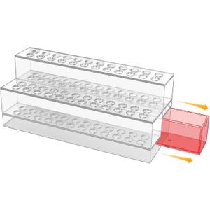 Acrylic Pen Display Holder,48 Hole Pen Stand Display with Hidden Drawer Storage,Upgrade Pen Display Stand for Craft Shows Home School Office Supplies