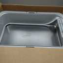 Stainless Steel Cat Litter Box with Lid, XL Extra Large High Sided Litter Box for Big Cats, Odor Free Open Top Litter Pan Easy Cleaning Anti-Urine Leakage Non-Stick, Includes Scoop, Light Grey