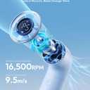 Aecooly Portable Handheld Fan, Powerful Turbo Mini Fan, 16500 RPM High Speed Aero, 14H Max Cooling Time, 5 Speeds Pocket Rechargeable Personal Small Travel GIfts for Women Men -Blue