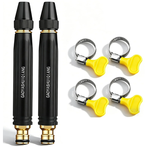 2PC 2026 High Pressure Car Wash Nozzle, Adjustable Jet Spray Nozzle for Garden Hose, Clamps for Car Washing, Patio Cleaning, Watering Plants
