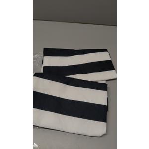Waterproof Throw Pillow Covers 18x18inch Set of 2 Farmhouse Outdoor Black and White Stripes Square Pillow Cushion Case Claasic Cotton Linen Pillowcase for Home Decor