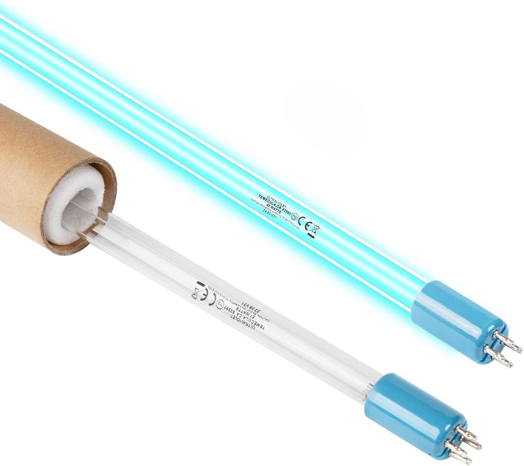 40 Watt Replacement ÜV Lamp for Aqua ÜV Water Filter, ÜV Bulb 100% Equivalent A20040 40W Üν lamp for Aqua, Rated Time 18,000h, 1 Pack