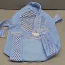 RUIXIA Universal Adjustable Baby Bath Tube Support Mesh Net Soft Breathable Infants Shower Pad 4-Points Anti-Slip Bathtub Seat with Sponge Cushion for Toddlers Age 0-36 Months, Blue, One Size