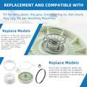 W10913953 49tyz-e120a1 Washer Shift Actuator and W10721967 W10006384 Washer Pulley Clutch Kit and Drive Belt Compatible with Whirl-Pool Ken-More May-tag Washing Machines by Fetechmate