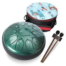 Ethereal Steel Tongue Drum Bag Portable Handpan Percussion Instrument for Meditation Yoga and Music Education