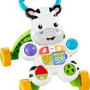 Fisher-Price Baby Push Toy Learn with Me Zebra Walker Musical Learning Activity with Lights & Fine Motor Play for Infants Ages 6+ Months 