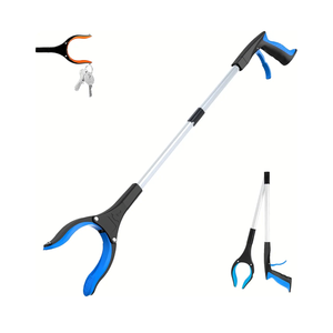 Grabber Reacher Tool - 32” Extra Long Foldable Gripper and Reaching Tool - Heavy Duty Pick Up Stick Grabbers for Seniors, Trash, Surgery Recovery Must Haves Gifts (Blue)