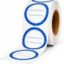 MESS Dissolvable Canning Labels for Jars – 200 Dissolvable Mason Jar Labels - Dissolvable Food Labels for Containers - Jam Homemade Canning Jar Labels Stickers - Removable Mason Jar Labels 2" Blue