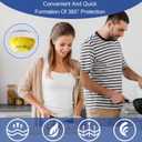 40 PCS Dxmimer Smoke Detector Cover Fire Alarm Cover, Thickened Elastic Plastic Reusable Smoke Alarm Dust Paint Cover for Home Cooking or Baking (Blue)