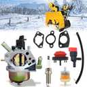 Chikia Huayi 183W 190W 951-05389 Snow Blower Carburetor Replacement For Cub Cadet 357cc 3X Thrower MTD Troy-Bilt 683-WUA Carb