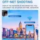 Mini Indoor Wireless WiFi Camera Spy Small Home Security Hidden Cameras Body Small Outdoor Camara Micro Nanny Cam Pet Dog Babysitter House Security Cams Room Cams No Need Wifi Cam Compatible Android