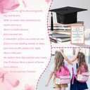36 Sets End of Year Student Gifts from Teacher Perschool Graduation Gift Includes 36 Photo Frame Keychains and 36 Poem Cards for Students