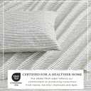 Great Bay Home Queen Size Stripe Microfiber Sheet Set - 4-Piece Ultra-Soft Bedding Sheets & Pillowcases - Wrinkle Free, Comfortable, All-Season Bed Sheets (Dark Grey)
