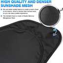 T TGBROS Windshield Sun Shade for Toyota RAV4 2019-2025 2026 Car Window Shades Thicken UV Block and Blackout Privacy Foldable Sunshades 7PCS Accessories Keep Cool Sun Visor Covers