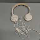 USB Headset with Microphone for PC, On-Ear Computer Laptop Headphones with Noise Cancelling Mic in-line Control for Home Office Online Class Zoom (USB+3.5mm, White)