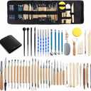 Clay Tools 52PCS Pottery Tools Clay Sculpting Tools Polymer Clay Tools Kit Ceramic Tools for DIY Handcraft Modeling Clay Carving Tools Set
