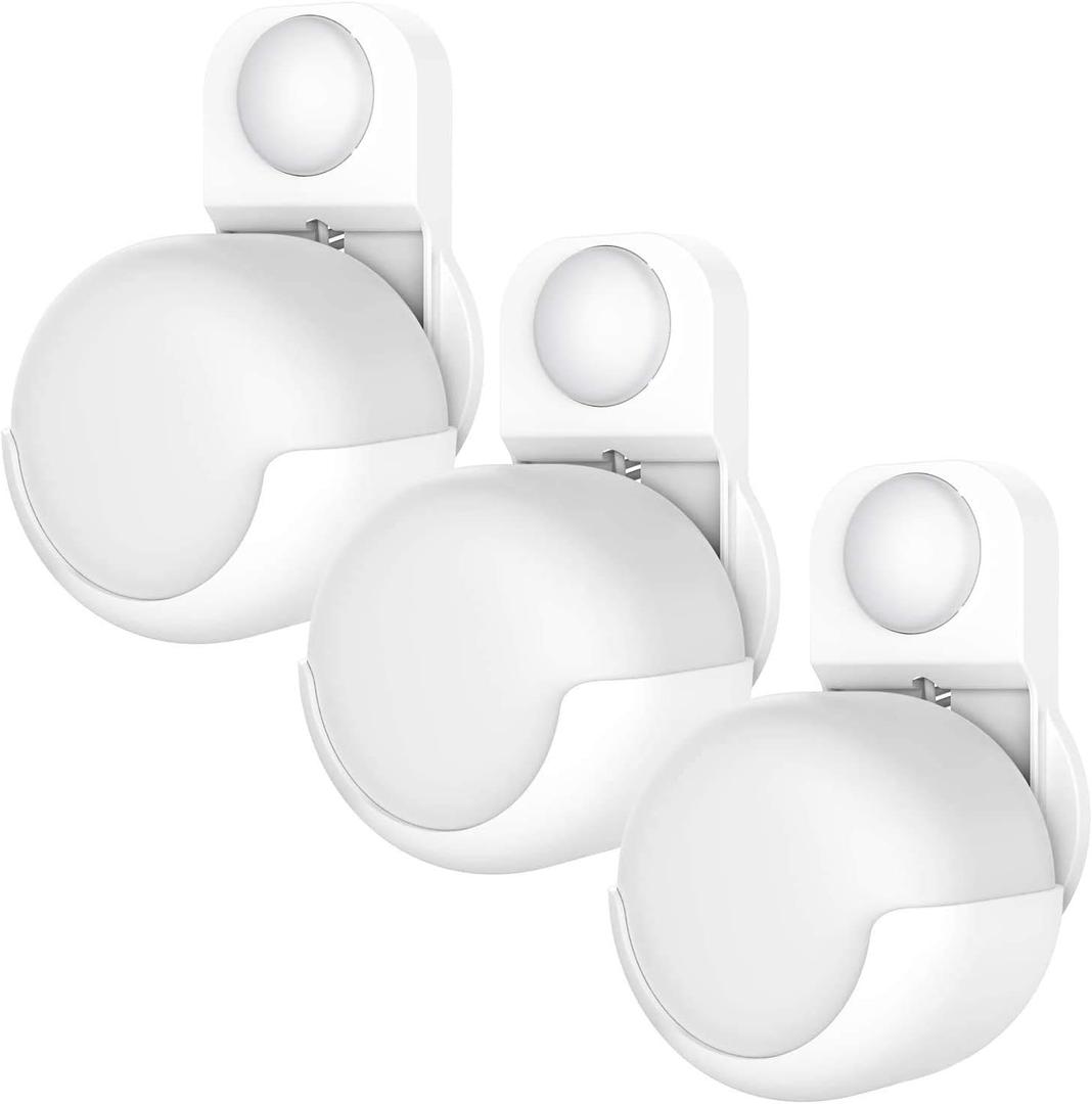 Smart Home Outlet Wall Mount Only for Google Nest WiFi Router(2nd Generation) - Easy Installation and No Cord Clutter Holder Bracket for Google 4x4 AC2200 Nest Mesh Wi-Fi Router (3-Pack)