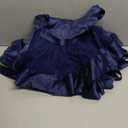 AIMJCHLD 0-6T Baby Girls V Backless Flower Dress Pageant Party Wedding Gown Dresses with Hair Bow (Blue, S/80)