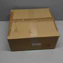 24" Natural Rattan Flush Mount Ceiling Light Fixture Antique Brass Brush Paint Finish Boho Chandelier for Porch Patio Hallway Bedroom Living Room Kitchen Island 5-Light