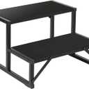 Hot Tub Step 500LBS Capacity Spa Side Step 2-Step Stairs Edge Spa Step 24 Outdoor RV Step Ladder Support Step Stool Pool Ladder Heavy Duty Steel Pedal
