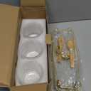 Glass Seasoning Containers Pot with Lids and Spoons Set of 3 Clear Spice Storage Jar and Containers with Display Tray for Home Kitchen Cafe, salt, sugar, pepper, spice Elegant and Durable