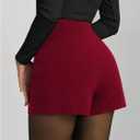 GORGLITTER Women's Asymmetrical Wrap Mini Skort Skirts Y2K Sparkle Shorts Summer Rave Party Concert Festival Skorts (XS)