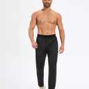3,4 Pack Men's Sweatpants with Zipper Pockets Lightweight Joggers for Men Athletic Pants Workout Running Gym (Black, S)