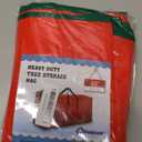 Christmas Tree Storage Bag - Stores 7.5 Foot Artificial Xmas Holiday Tree, Durable Waterproof Material, Zippered Bag, Carry Handles. Protects Against Dust, Insects and Moisture (Red)