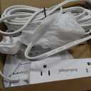2 Prong Split Extension Cord 20FT (10FT on Each Side), White