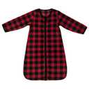 DaysU Micro Fleece Baby Sleep Sack 6-12 Months with Long Sleeves 1.5 TOG, Plush Warm Baby Wearable Blanket with 2-Way Zipper, Unisex Sleeping Bag for Infant Newborn, Buffalo Plaid (Medium)