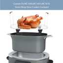 Roast and Steamer Rack Compatible with Ninja Foodi Possible Cooker Pro 8.5 Quart MC1000, MC1001, MC1010 Slow Cooker Crock, Stainless Steel Crock Pot Accessories with Silicone Protected Feet Handles