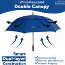 TopShade Golf Umbrella 62 inch, Double Canopy, Automatic Open