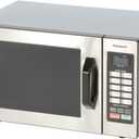 Panasonic NE-1054F Compact Light-Duty Countertop Commercial Microwave Oven with 10 Programmable Memory and Touch Screen Control, Countertop Microwave Oven, 1000W, 0.8 Cu. Ft, Stainless Steel 
