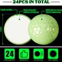 Deekin Glow in The Dark Golf Balls for Night Sports Fluorescent Night Glow Golf Balls Gift Novelty Light up LED Stocking Stuffers for Men Women