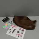REECHO 12" Invisible Wire Hair Extensions with Thinner Softer Lace Weft Adjustable Size Removable Secure Clips in Short Straight Secret Hairpiece for Women - Light Brown
