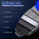 ECCPP Rear Brake Pads 4pcs Ceramic Disc Brake Pad Set Fit For Ford; For Mazda; For Jaguar; For Volvo; For Saab; For Chevrolet; For Saturn; For Pontiac