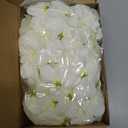 100PCS Delphinium Artificial Flower Heads 2.3" White Fake Flowers Bulk Cake Flowers for Crafts DIY Wedding Corsage Cake Garland Decor(White)