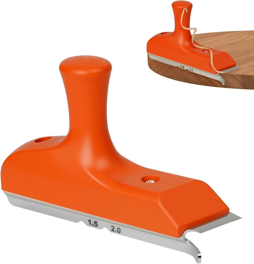 RAWILL Edge Banding Trimmer with Sharp Stainless Steel Blade and Ergonomic Grip for Wood Deburring, Edge Planing,PVC, ABS on Straight, Curved, Chamfered Edges - Ideal Gift for Men