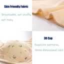 Front Closure Bras for Odler Women Gathering Plush Size Bras Thin Cup Wireless Bras Full Coverage T-Shirt Bralettes (XXXL)