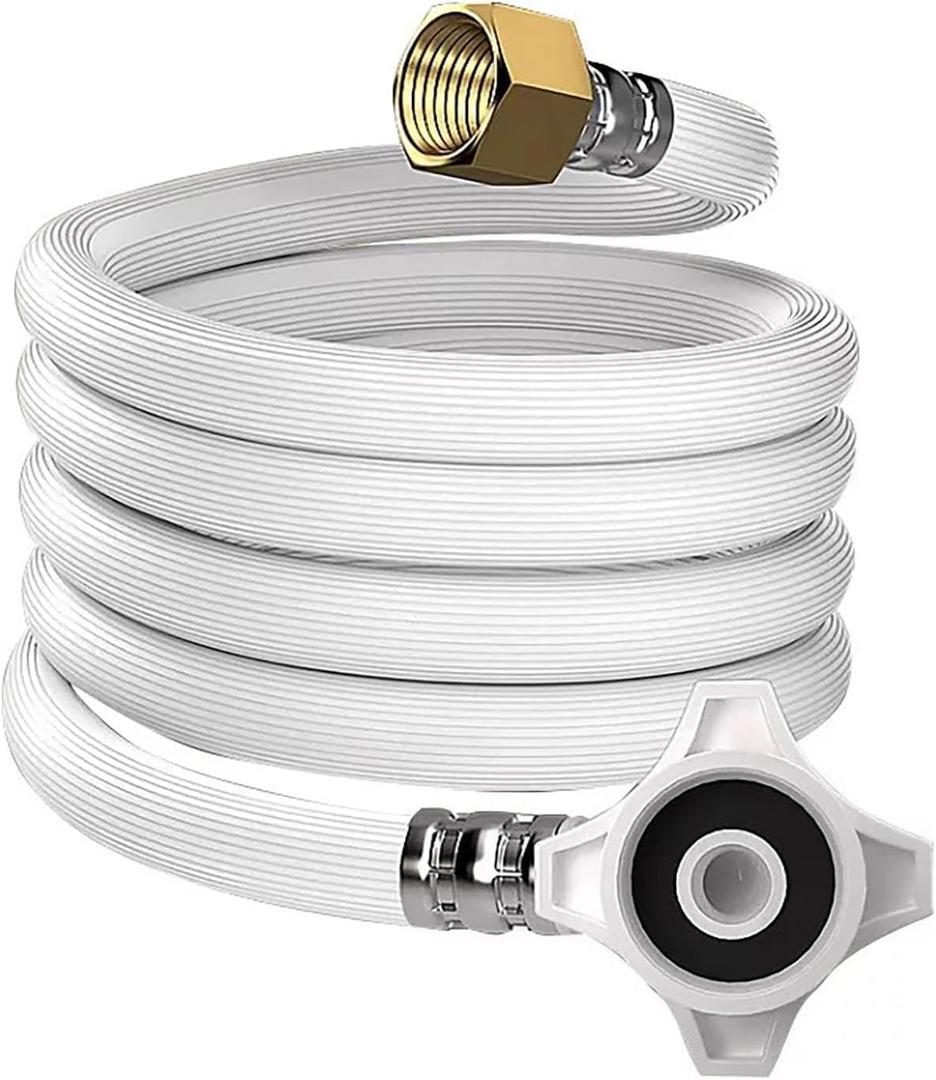1 Pcs Universal 20mm0.0656 ft screw mouth fully automatic washing machine inlet pipe, water supply hose, extended water connection pipe (1.5 m/ 4.92 ft)